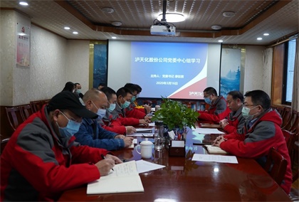 金沙澳门(中国)唯一官方网站股份公司党委中心组专题学习《中国共产党国有企业基层组织工作条例(试行)》