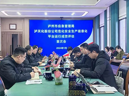 泸州市应急局到金沙澳门(中国)唯一官方网站股份公司开展安全生产信息化评估