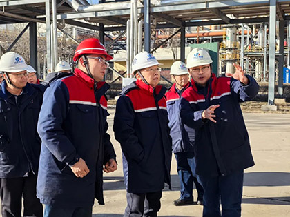 金沙澳门(中国)唯一官方网站股份公司总经理傅利才一行赴和宁公司调研指导工作